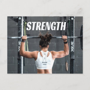 Sterkte Kortheid Vrouwen Spierwereld Motivatie Briefkaart
