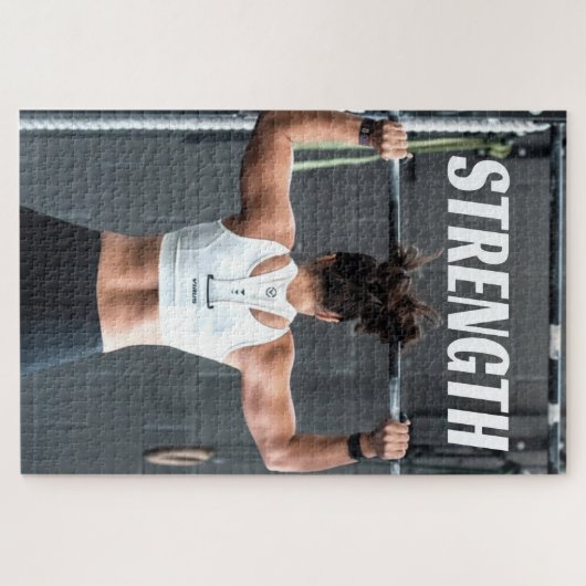 Sterkte Kortheid Vrouwen Spierwereld Motivatie Legpuzzel (Horizontaal)