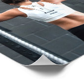 Sterkte Kortheid Vrouwen Spierwereld Motivatie Poster (Hoek)