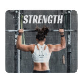 Sterkte Kortheid Vrouwen Spierwereld Motivatie Snijplank (Voorkant)