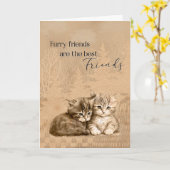 Sterkte met het verlies van je harige vrienden zij kaart (Gele Bloem)