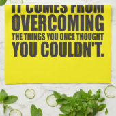 Sterkte - Motivatie woorden Theedoek (Gevouwen)