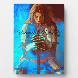 Sterkte & nederigheid Plaqueteken Fotoplaat