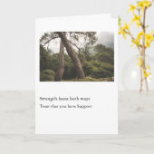 Sterkte Neigt Beide Kanten Op Kaart (Gele Bloem)