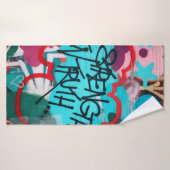 Sterkte op waarheidsgraffiti badhanddoek (Badhanddoek)