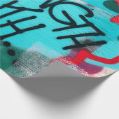 Sterkte op waarheidsgraffiti cadeaupapier (Hoek)