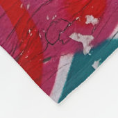 Sterkte op waarheidsgraffiti fleece deken (Hoek)