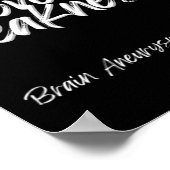 Sterkte over zwakte - bewustwording van hersenstoo poster (Hoek)