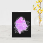 Sterkte over zwakte Galaxy - Alopecia Areata AW Kaart (Gele Bloem)