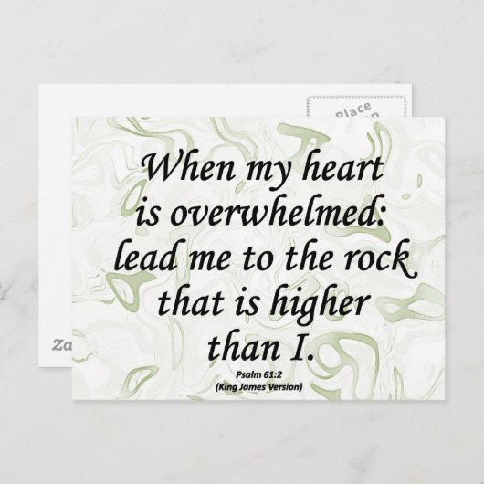 Sterkte Psalm 61-2 Briefkaart (Voorkant / Achterkant)