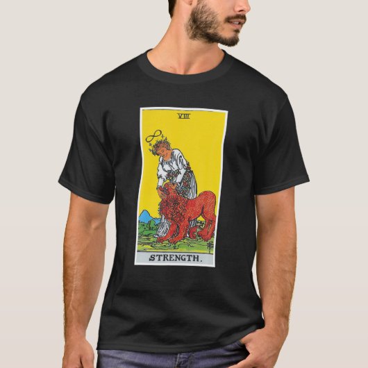 Sterkte Tarot Card Occult Beliefs Divination Magi T-shirt (Voorkant)