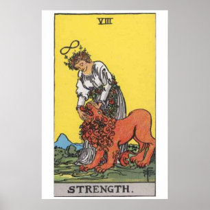 Sterkte Tarot Card-Poster Poster