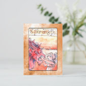 Sterkte Tarot-kaart Briefkaart (Staand voorkant)