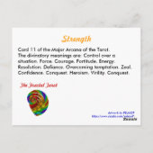 Sterkte Tarot-kaart Briefkaart (Achterkant)