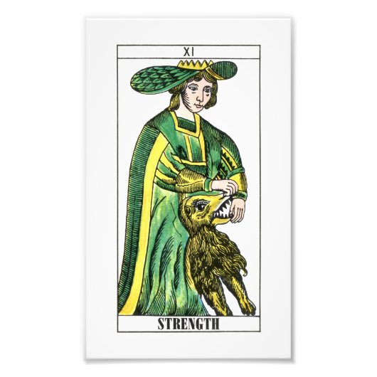 Sterkte Tarot-kaart Foto Afdruk (Voorkant)