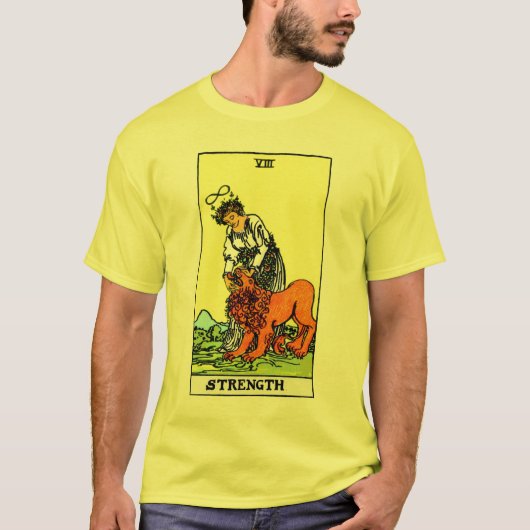 Sterkte Tarot-kaart T-shirt (Voorkant)