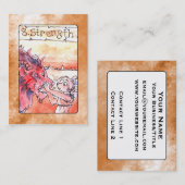 Sterkte Tarot-kaart Visitekaartje (Voorkant / Achterkant)