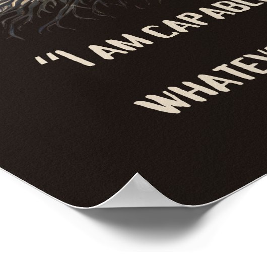 Sterkte temidden van tegenspoed poster (Hoek)