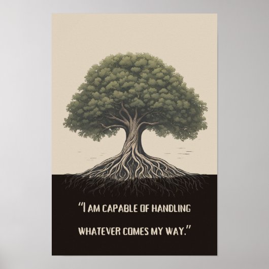 Sterkte temidden van tegenspoed poster (Voorkant)