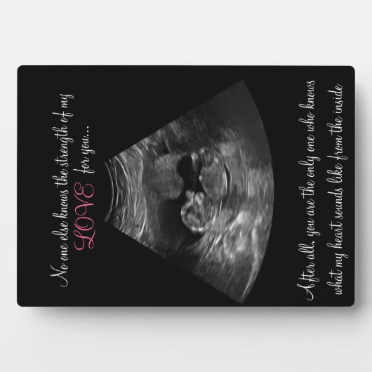 Sterkte van de liefde van moeder Sonogram Keepomwi Fotoplaat (voorkant)