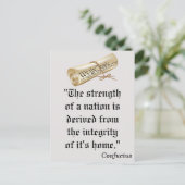 Sterkte van een natie, democraten STEMMEN! Briefka Briefkaart (Staand voorkant)