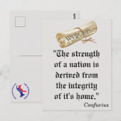 Sterkte van een natie, democraten STEMMEN! Briefka Briefkaart (Voorkant / Achterkant)