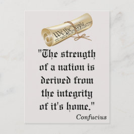 Sterkte van een natie, democraten STEMMEN! Briefka Briefkaart