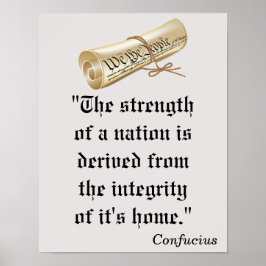 Sterkte van een natie poster