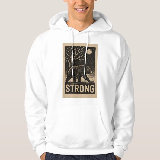 sterkte van het Beer Hoodie (Voorkant)