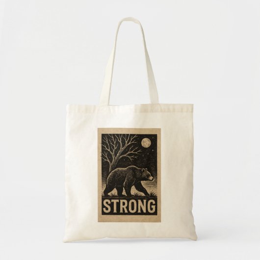  sterkte van het Beer Tote Bag (Voorkant)