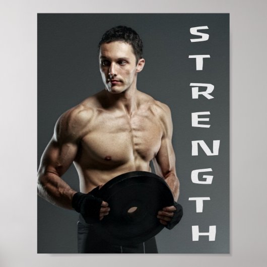 Sterkte van het Man Lift Weeg Poster (Voorkant)