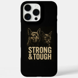 Sterkte & veerkracht: Bold Pet Art iPhone 16 Pro Max Hoesje