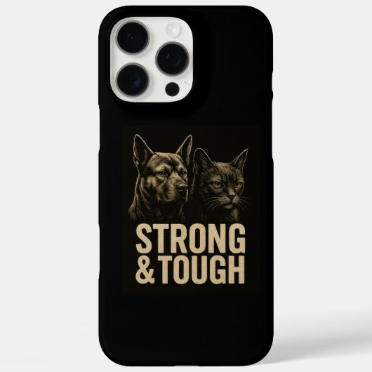 Sterkte & veerkracht: Bold Pet Art Case-Mate iPhone Case (Achterkant)
