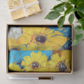 Sterkte & veerkracht Oekraïne-geïnspireerde decoup Tissuepapier (Geschenk)