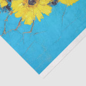 Sterkte & veerkracht Oekraïne-geïnspireerde decoup Tissuepapier (Detail)