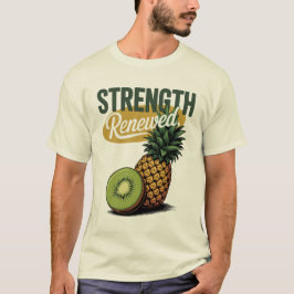 Sterkte Vernieuwd Pineapple Kiwi Retro Shirt