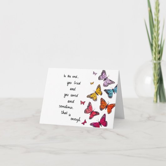 Sterkte vinden: een vlinderherinnering kaart (Voorkant)