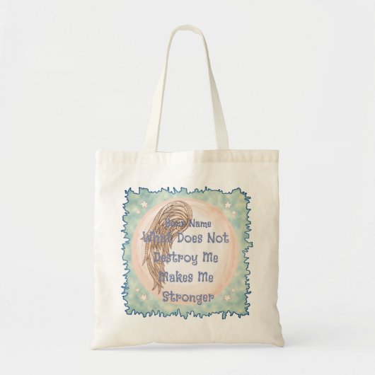 Sterkte Vleugel Tote Bag (Voorkant)