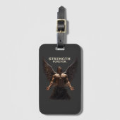 Sterkte Voor Altijd Dark Angel Design – Motiverend Bagagelabel (Voorkant (verticaal))