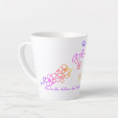 Sterkte voor de vermoeide koffiebeker latte mok (Linkerhoek)