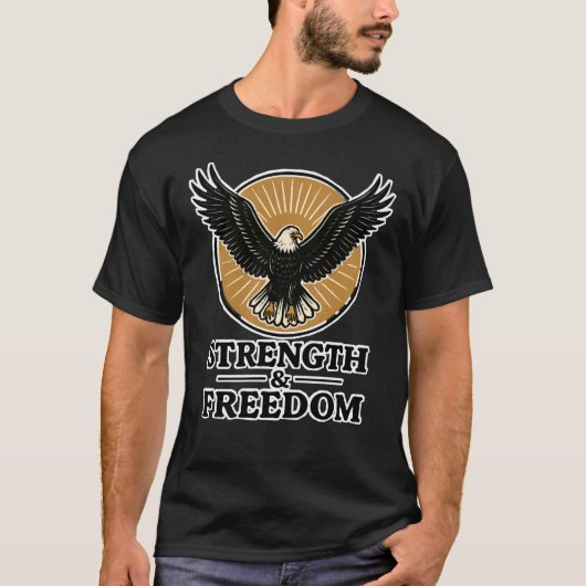 Sterkte & Vrijheid Eagle T-shirt (Voorkant)