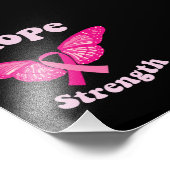 Sterkte Vrouwen Bewustzijn voor kanker Borstkanker Foto Afdruk (Hoek)