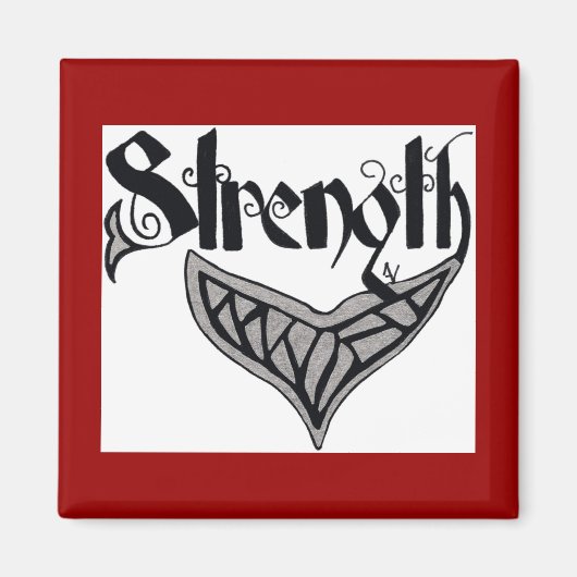 Sterkte walvisstaart magneet (Voorkant)