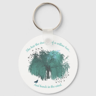 Sterkte Wilgenboom Citaat Inspirerend Sleutelhanger