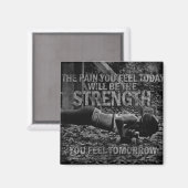 STERKTE - Women's Workout Motivatie Magneet (Voorkant / Achterkant)