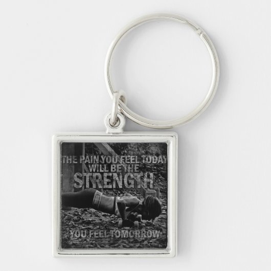 STERKTE - Women's Workout Motivatie Sleutelhanger (Voorkant)