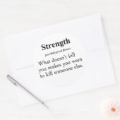 Sterktedefinitie Ronde Sticker (Envelop)