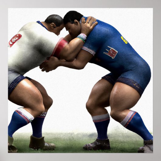 Sterktetest - Rugby Art Print (Voorkant)