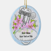 Sterlelie stethoscoop keramisch ornament (Rechts)