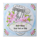 Sterlelie stethoscoop tegeltje (Voorkant)